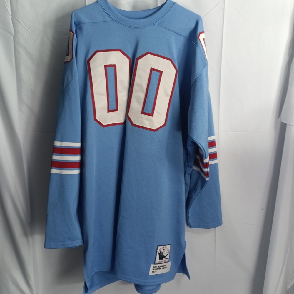 Mitchell & Ness Houston Oilers Ken Burrough 1970 Throwback Jersey Size 56 Blue